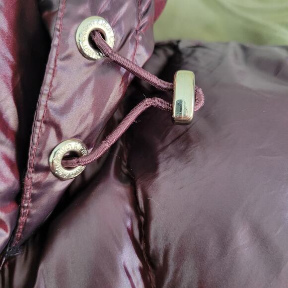 CALVIN KLEIN Double Zip Hooded Premium Down Packable Puffer Coat Women's sz M - Picture 14 of 16